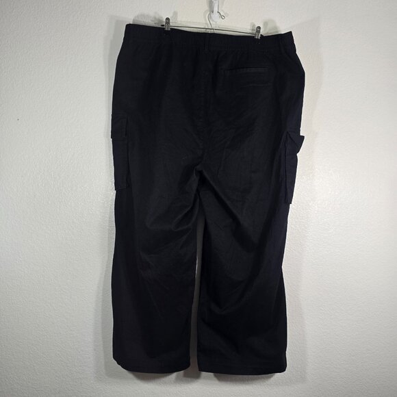 Old Navy Cargo Pants Women Plus Size 3XL Extra High Rise Full Length Black - Picture 1 of 9